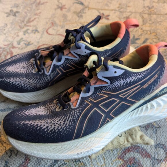 Asics Gel Women's US Size 9 Running Shoes Navy/Pink - Picture 1 of 5